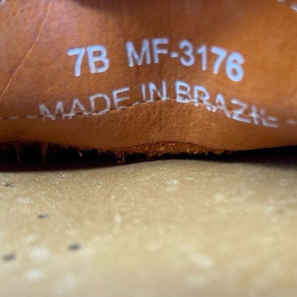 Mercanti Fiorentini Orange Career Driving Penny Loafers 3176 Women's Size 7B - Picture 14 of 14